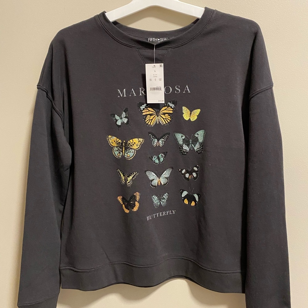 Butterfly crewneck